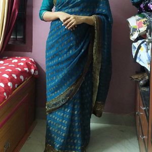 Sea Green Saree