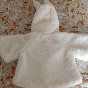 Kids Hooded Fur Jacket