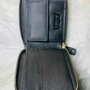 Levi's Black Casual Leather Wallet for Men