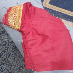 Katan Saree Read And Goldan