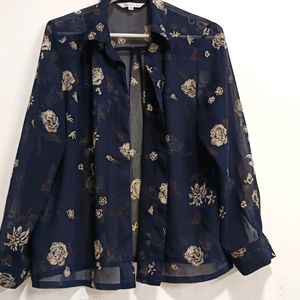 Mesh Floral Shirt