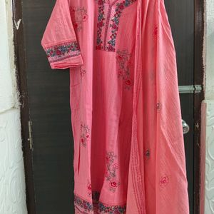 New Unused Pure Cotton Pakistani Embroidery Suit