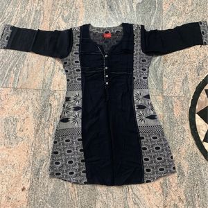 La Fille Black Grey Tunics