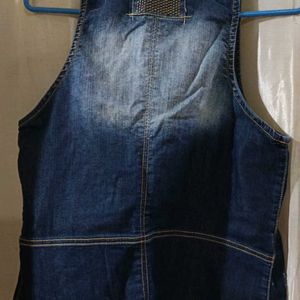 A Vintage Denim Vest Coat