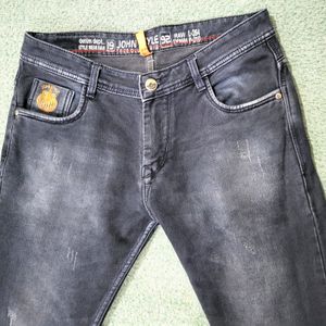 Mens Black Denim Jeans (Size-32 Inches)