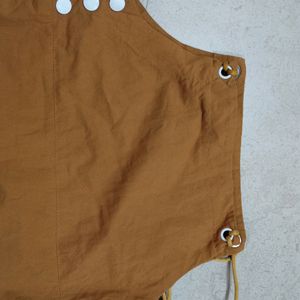 Brown Color Dungree Top