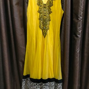 Yellow Floor Length Gown