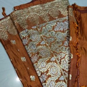 Orenge Pure Banarasi Soft Saree 🧡