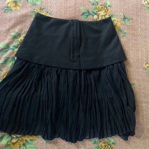 korean black mini skirt