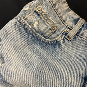 High Waisted Ripped Denim Shorts