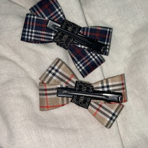 New Bows In Plaid Pattern