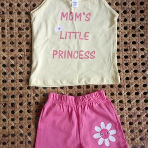 Baby Sleeveless Top And Trousers