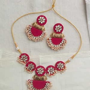 @150/-rs Rani Pink Choker Necklace