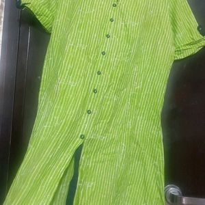 Fluorescent Green Kurti For Girl Or Woman 38 Bust