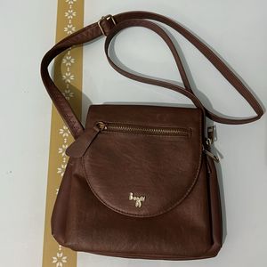 sling leather purse