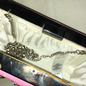 Forever New Beaded Clutch And Sling Bag