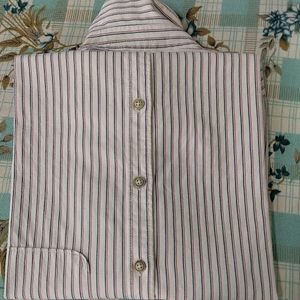 MEN CHEK WHITE SHIRT XL