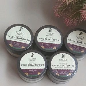 Combo Of 5 Pilgrim Red Vine Face Cream