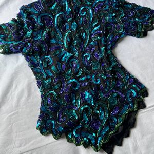 Kaleidoscope Sequinned Top