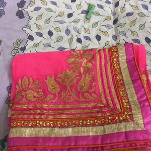 Pink Saree