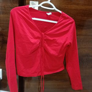 Nomad Red Drawstring Top Women❤️