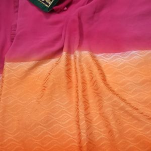 Double Shade Saree