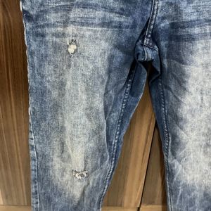 New Nuon Reliance Trends Blue Ripped Jeans