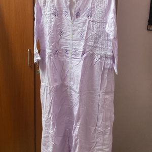 Lavendar A Line Kurta