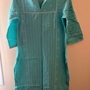 Women Sky Blue Kurta