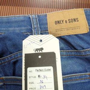 (K-34) 36 Size Regular Fit Denim Jeans