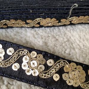 Black And Gold Designer Lace On 50% Sale