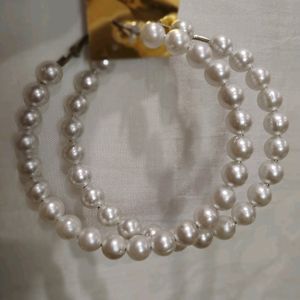 Beautiful Pearl Hoop Earrings