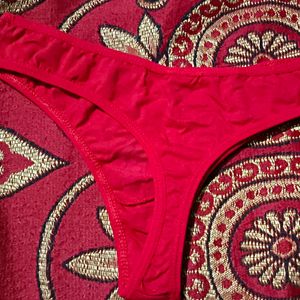 Women's  Red Thong bikini Panty