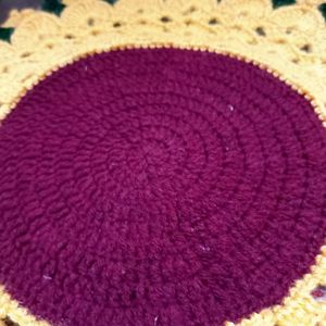 Crochet Sunflower Tabel Mat 🌼