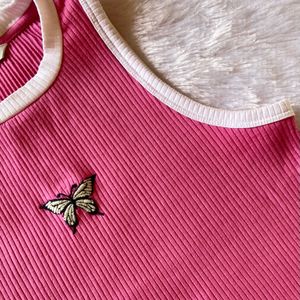 Only Pink Crop Top