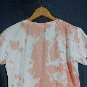 Peach & White Tee