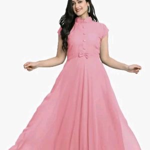 Pink Colour Anarkali Gown 🩷