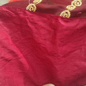 Georgette Saree With Blouse Piece New