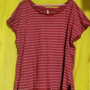 Maroon Tshirt For Women + Surprise Freebie