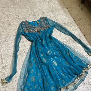 PRICE DROPPED!!!! Blue Sequenced Anarkali