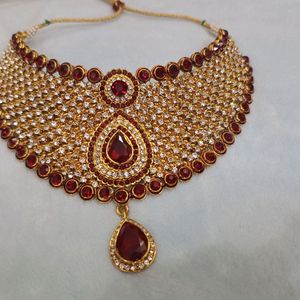 Bridal Jewel Set With Quality AD Stones