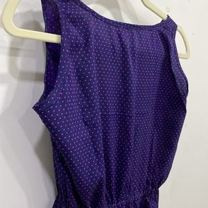 Pretty Purple Polka Dot Dress