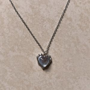 Silver Heart Neckless