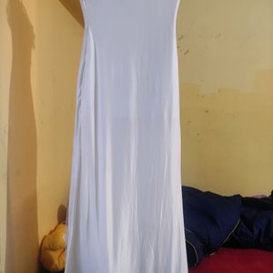 White Indo Western Dress