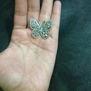 New Crystal Butterfly Ring