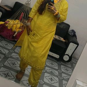 Yellow Haldi Kurta Set