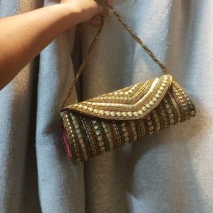 Golden Clutch Purse