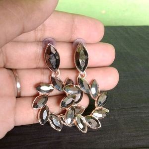 One Woman Oxidized Earrings And Stones Earring