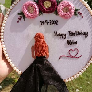 Customized Handmade Embroidery Hoop💗