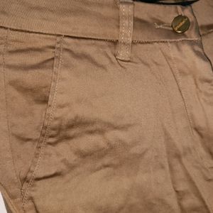 Formal Pants For Women's Wear Tan Colour